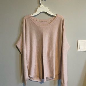 Light pink crew neck sweater